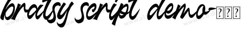 bratsy script demo字体转换